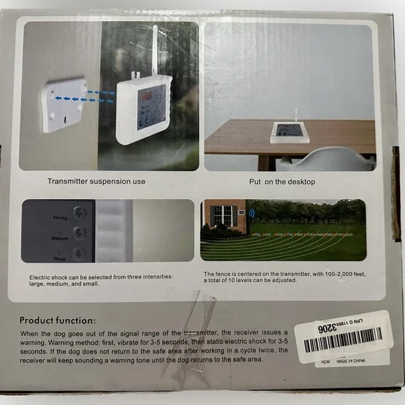 JustPet Wireless Dog Fence M-3 Transmitter And Collar New In Box